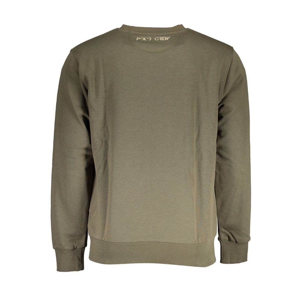La Martina Green Cotton Men Sweater - Hilstor