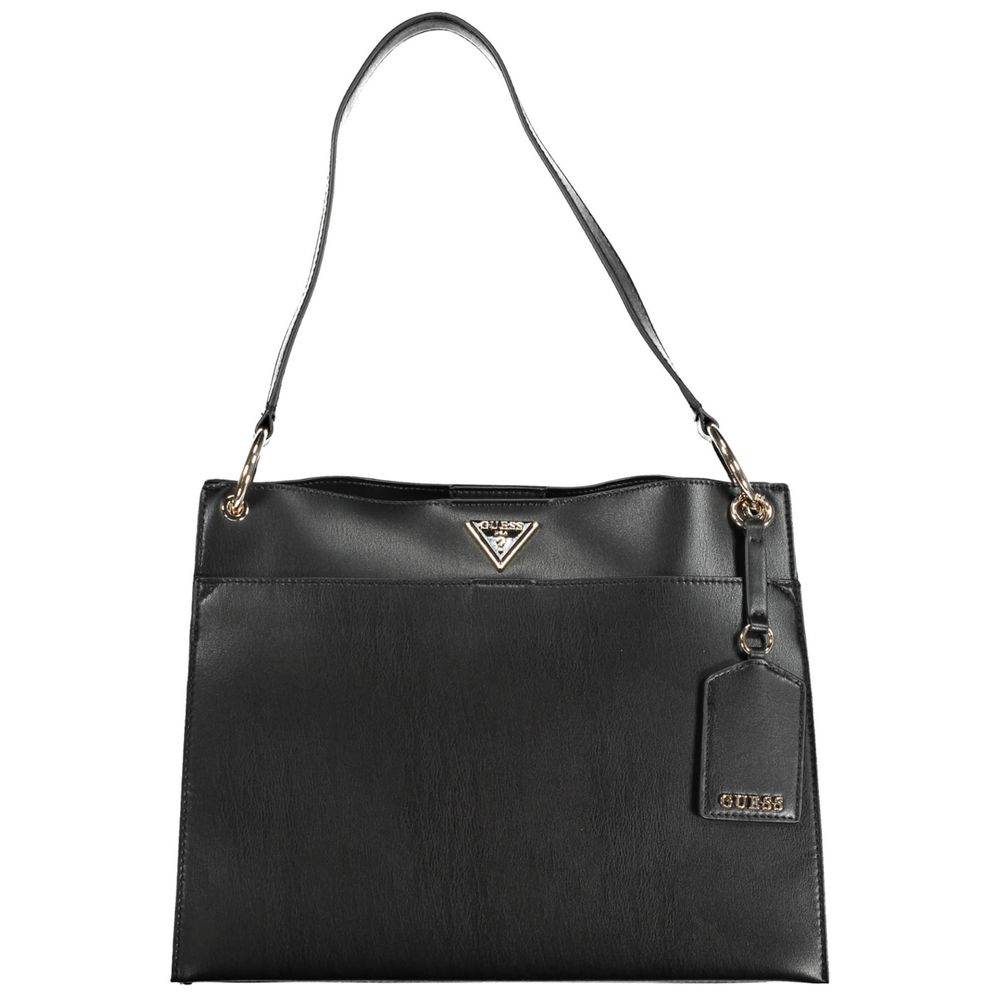 Guess Jeans Black Polyethylene Handbag - Hilstor