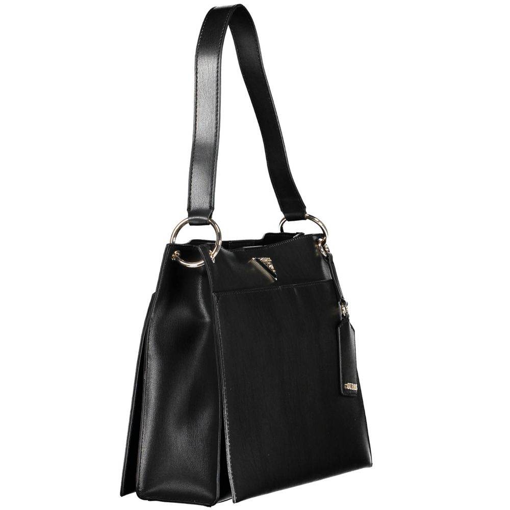Guess Jeans Black Polyethylene Handbag - Hilstor