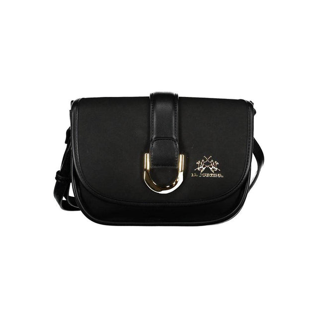 La Martina Black Polyethylene Handbag - Hilstor
