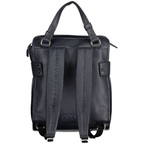 La Martina Blue Polyethylene Backpack