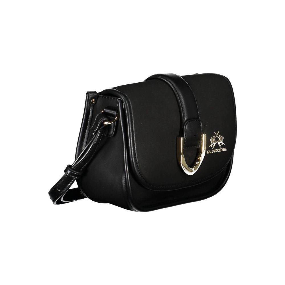 La Martina Black Polyethylene Handbag - Hilstor