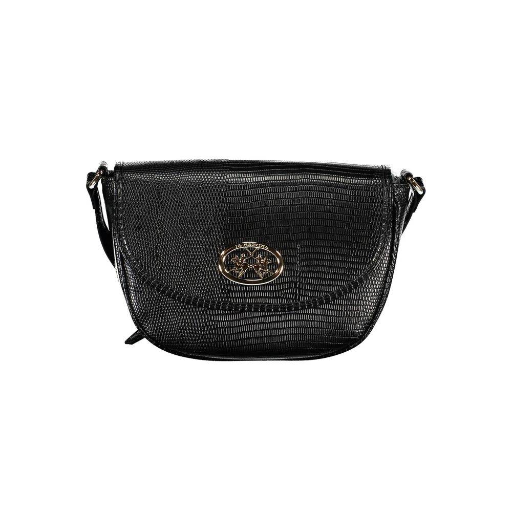 La Martina Black Polyethylene Handbag - Hilstor