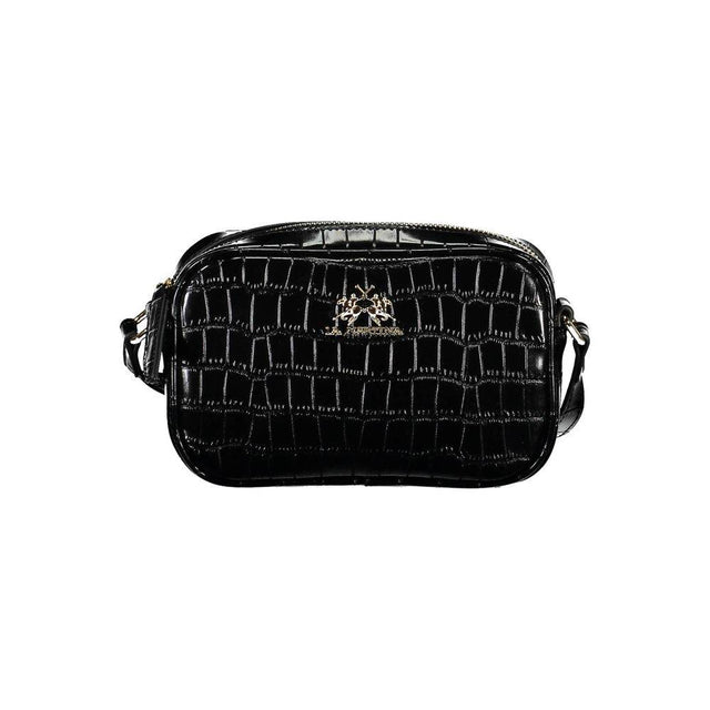La Martina Black Polyethylene Handbag - Hilstor