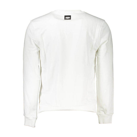 Cavalli Class White Cotton Men Sweater - Hilstor