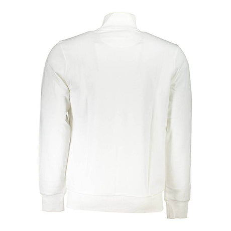 La Martina White Cotton Men Sweater - Hilstor