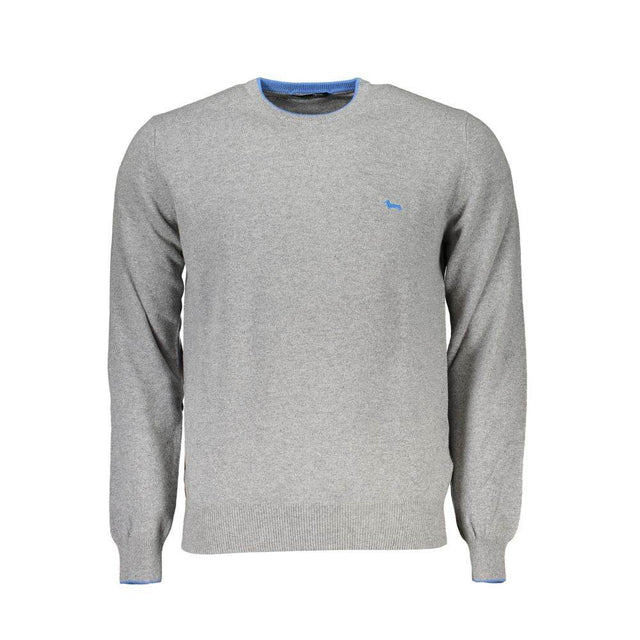 Harmont & Blaine Gray Fabric Sweater - Hilstor
