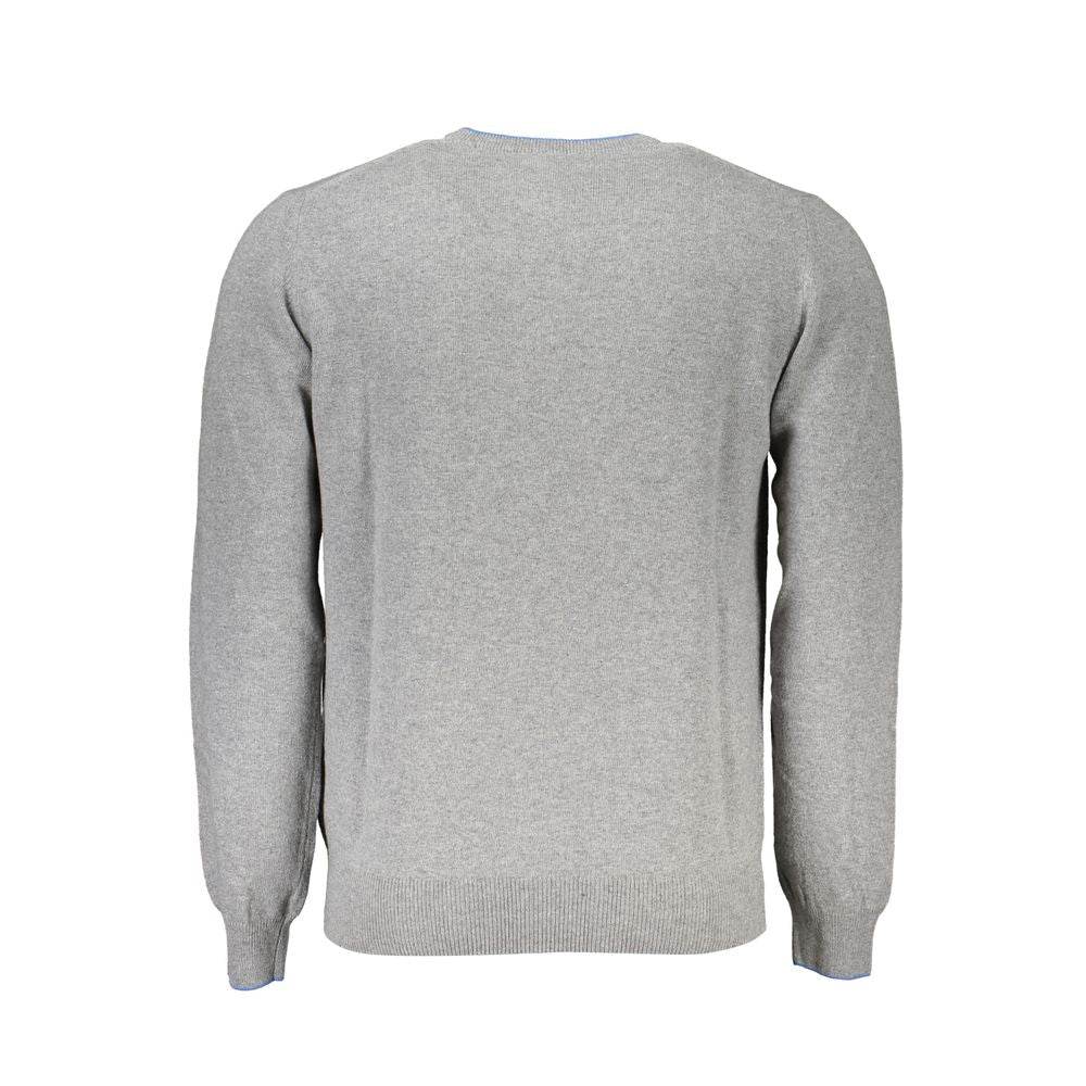 Harmont & Blaine Gray Fabric Sweater - Hilstor