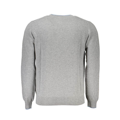 Harmont & Blaine Gray Fabric Sweater - Hilstor