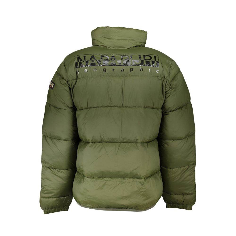 Napapijri Green Polyamide Men's Jacket - Hilstor