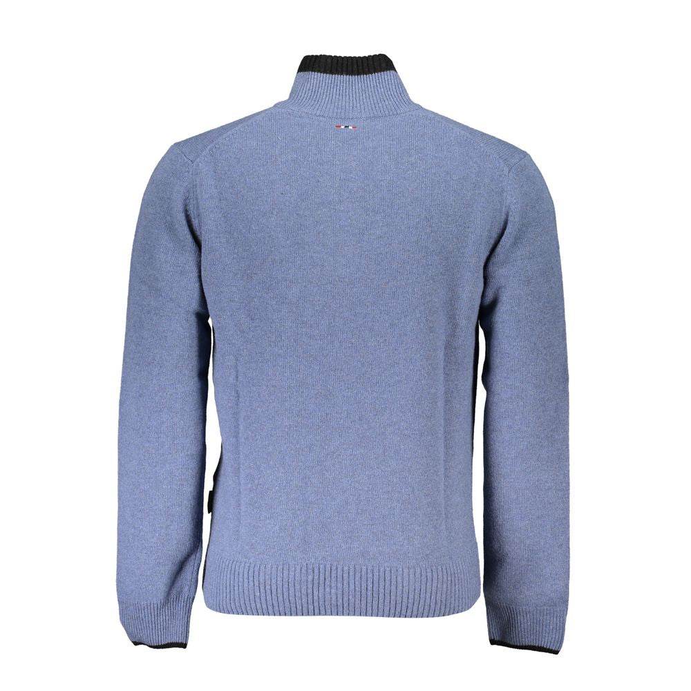 Napapijri Blue Fabric Sweater - Hilstor