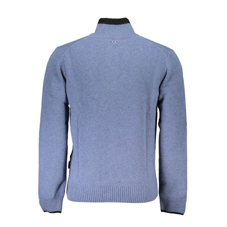 Napapijri Blue Fabric Sweater - Hilstor
