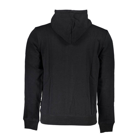Napapijri Black Cotton Men's Hooded Sweater - Hilstor