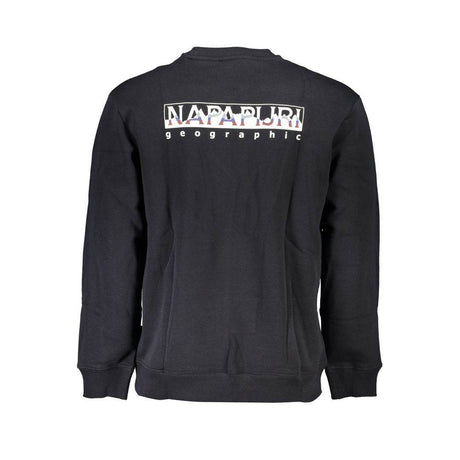 Napapijri Black Cotton Men Sweater - Hilstor