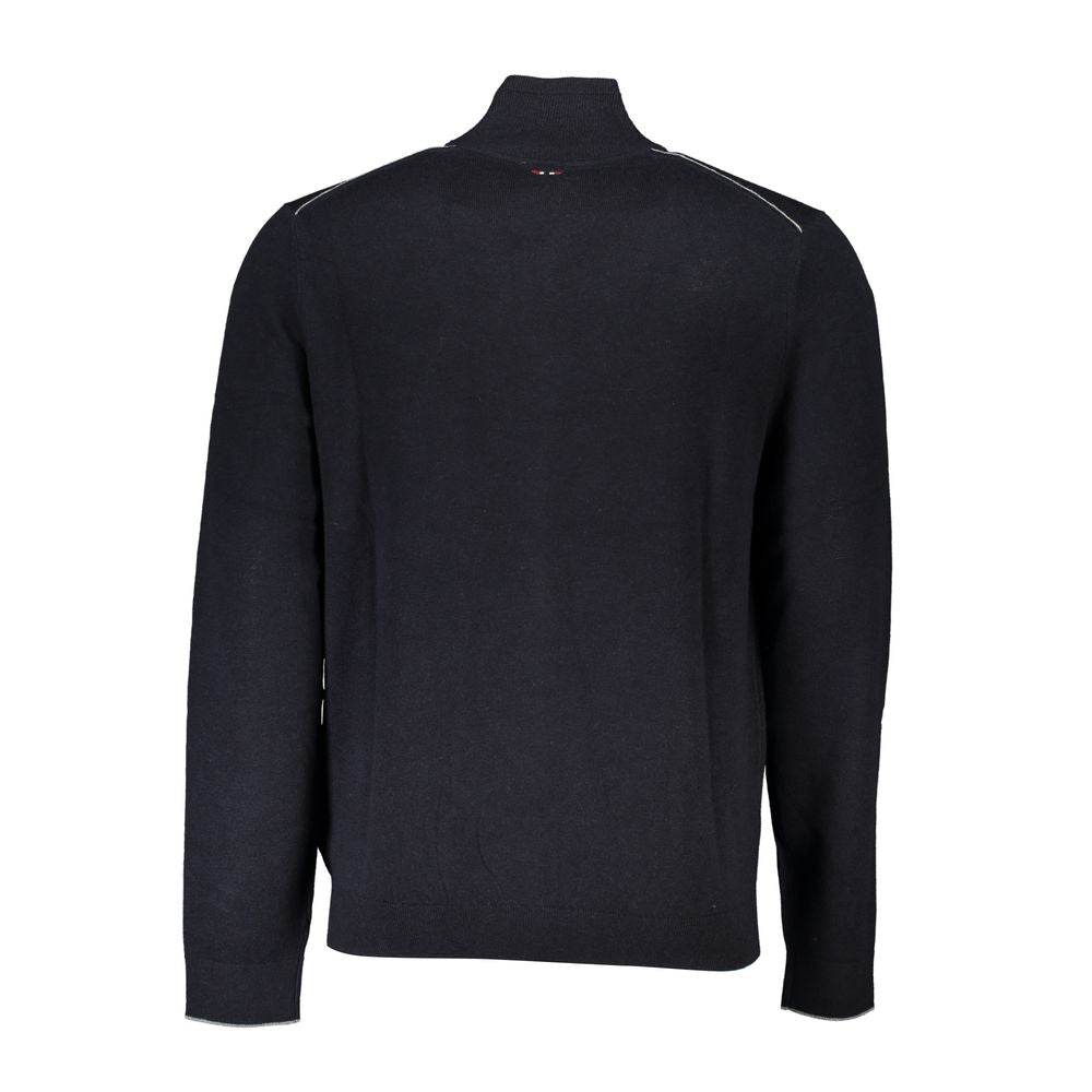 Napapijri Black Fabric Sweater - Hilstor