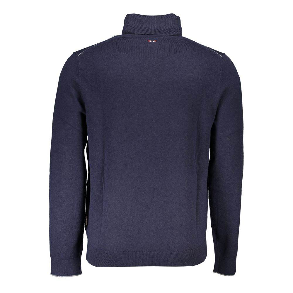 Napapijri Blue Fabric Sweater - Hilstor