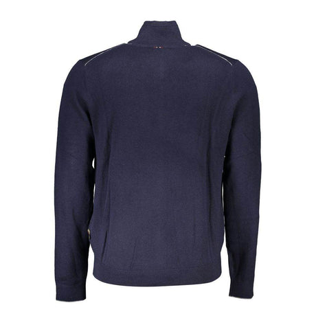 Napapijri Blue Fabric Sweater - Hilstor