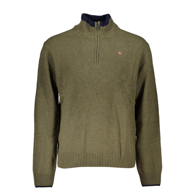 Napapijri Green Fabric Sweater - Hilstor
