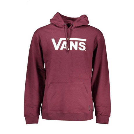 Vans Red Cotton Men Sweater with Hood - Hilstor