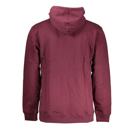 Vans Red Cotton Men Sweater with Hood - Hilstor