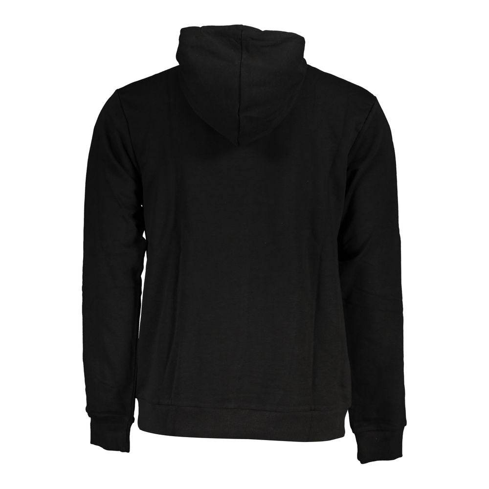 Fila Black Cotton Men Sweater with Hood - Hilstor
