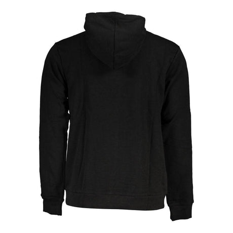 Fila Black Cotton Men Sweater with Hood - Hilstor