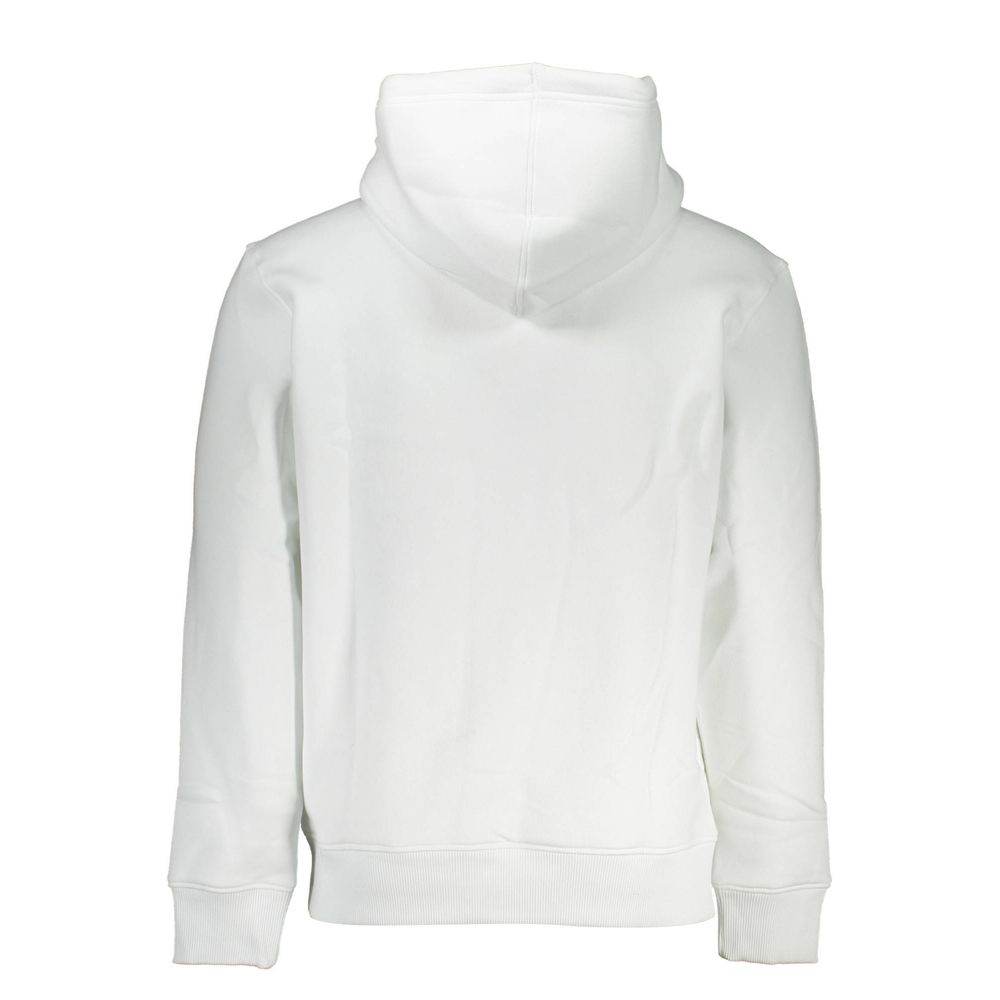 Calvin Klein White Cotton Men's Sweater with Hood - Hilstor