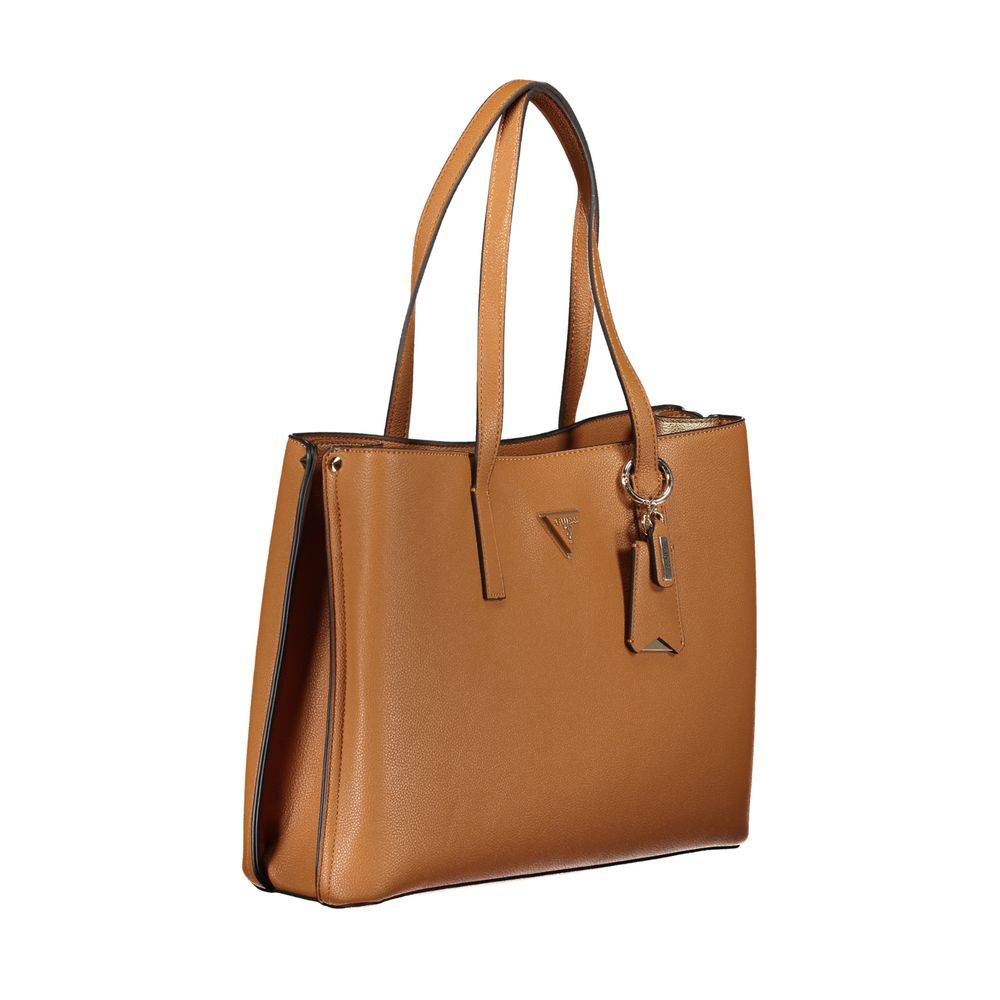 Guess Jeans Brown Polyethylene Handbag - Hilstor