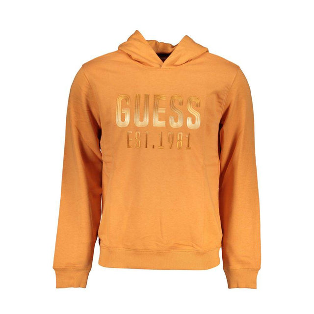 Guess Jeans Orange Cotton Men Sweater - Hilstor