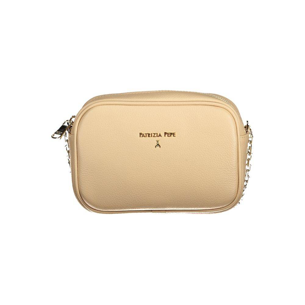 Patrizia Pepe Beige Leather Handbag - Hilstor