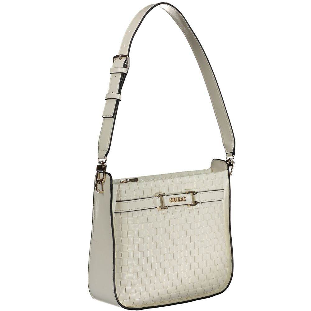 Guess Jeans White Polyethylene Handbag - Hilstor