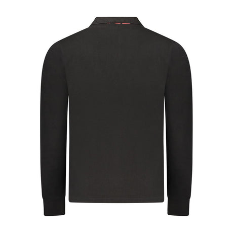 Rifle Black Cotton Polo Shirt