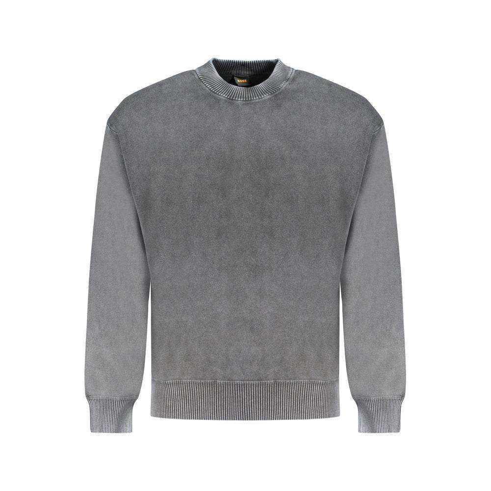 Hugo Boss Black Cotton Sweater - Hilstor