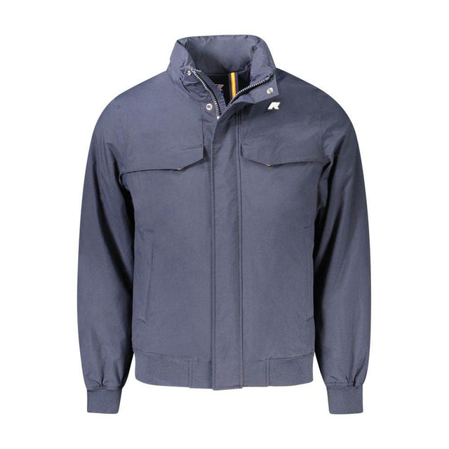 K-WAY Blue Polyamide Men Jacket - Hilstor
