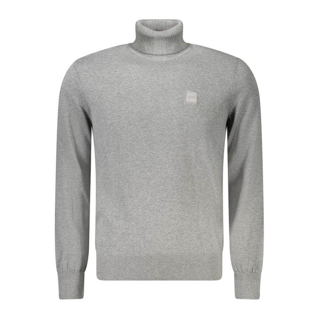Hugo Boss Gray Cotton Sweater - Hilstor