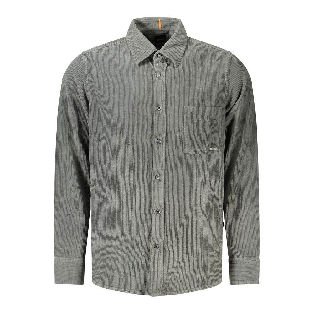 Hugo Boss Green Cotton Shirt - Hilstor