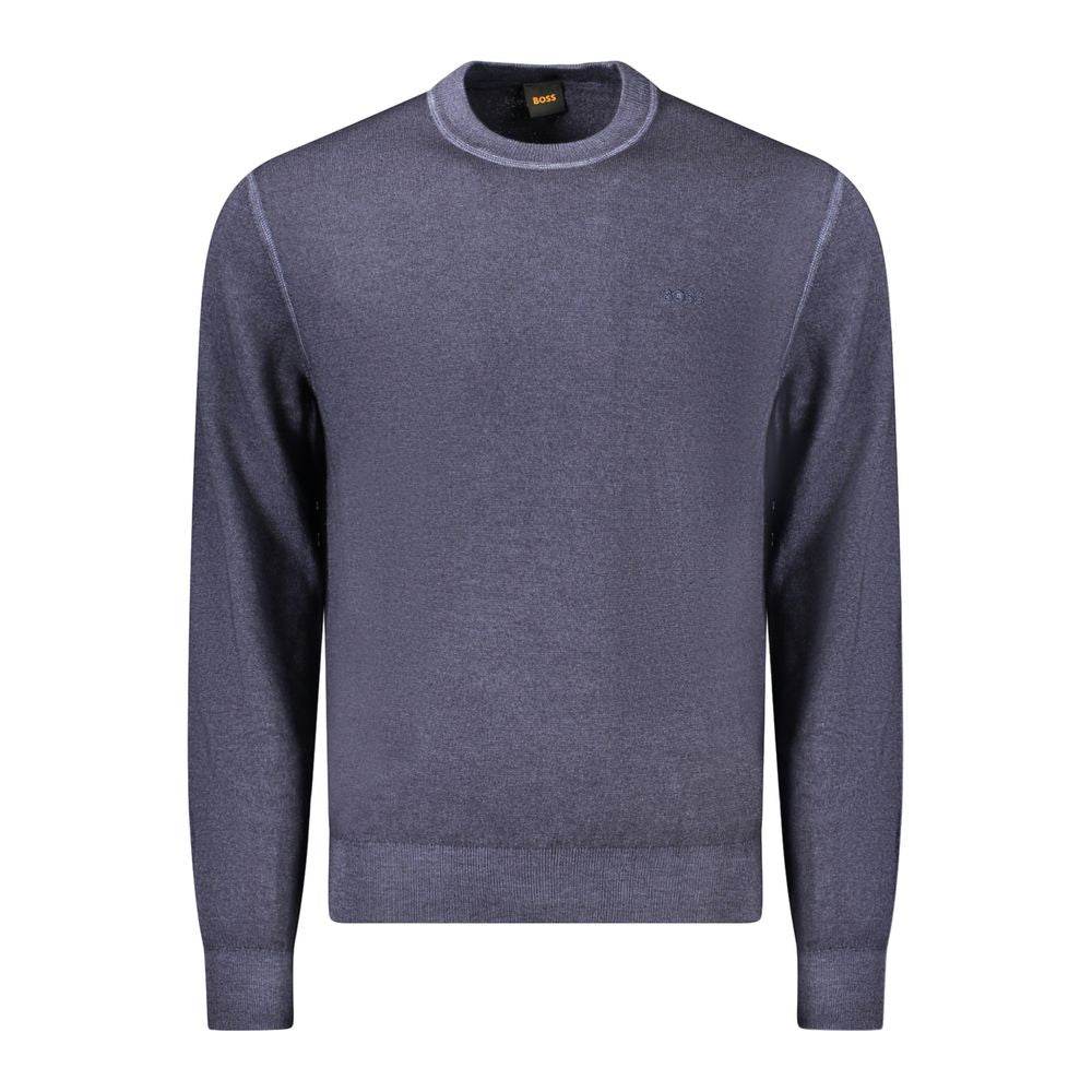 Hugo Boss Blue Wool Sweater - Hilstor