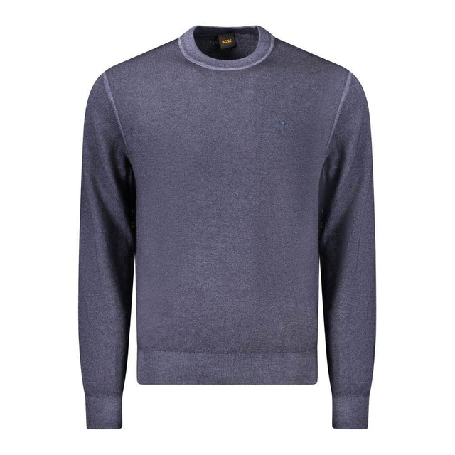 Hugo Boss Blue Wool Sweater - Hilstor