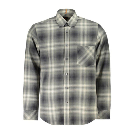 Hugo Boss Green Cotton Shirt - Hilstor