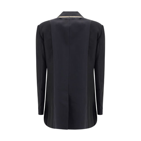 Sacai Double-breasted Blazer with double revers