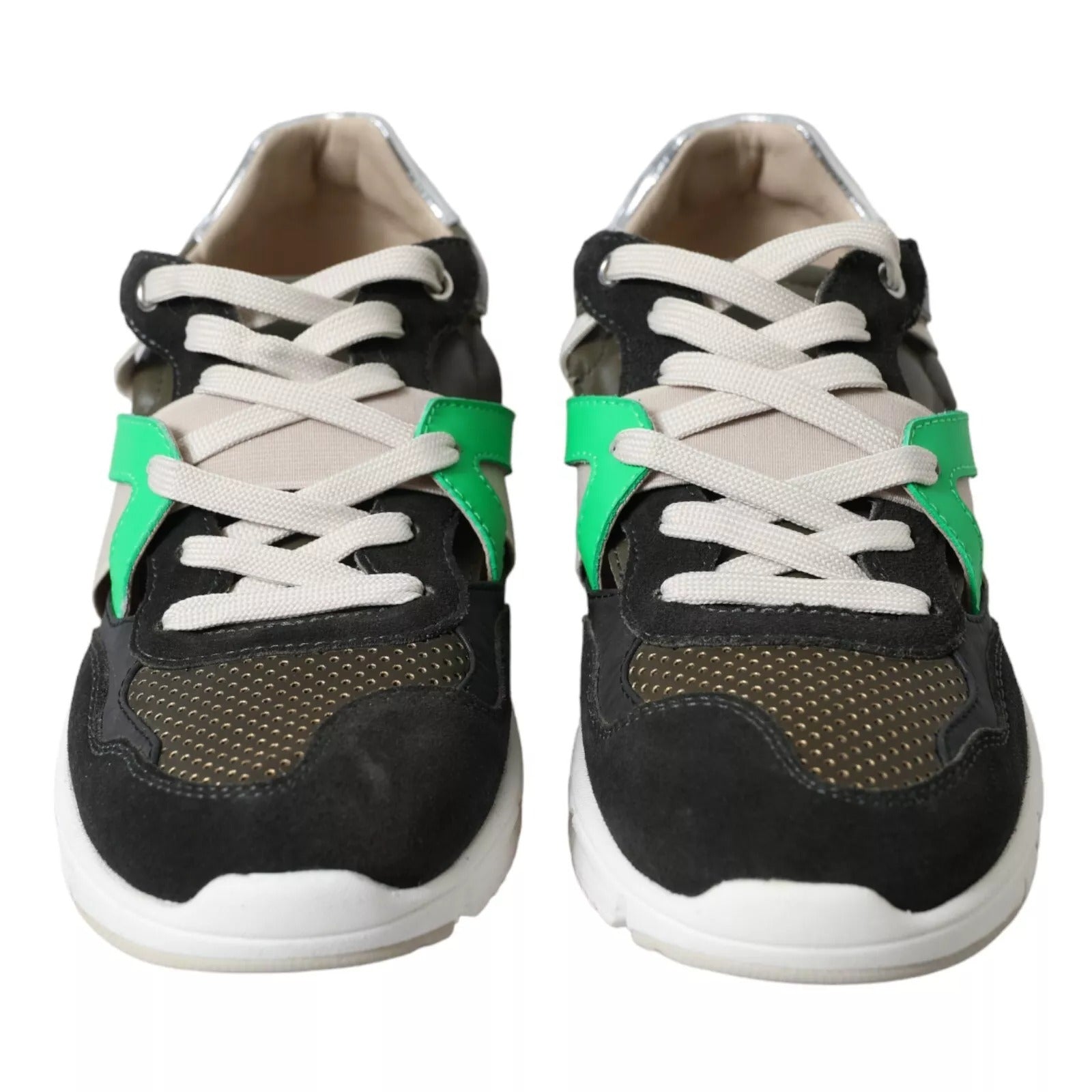 Dolce & Gabbana Sneakers Multicolor Leather Suede Shoes