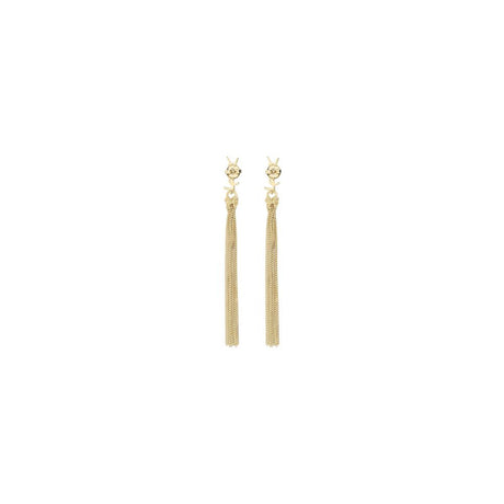 Saint Laurent Bo Pompons Chaines Brass Metal