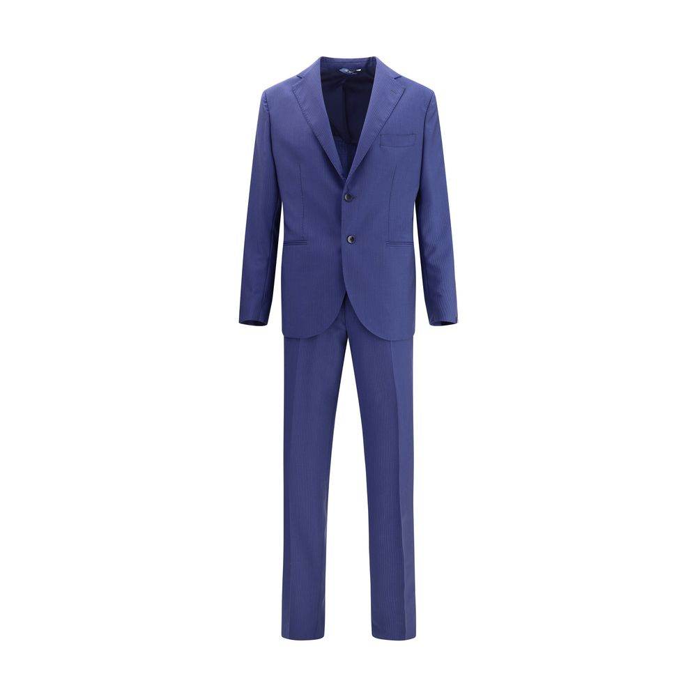 Gi Capri Striped Virgin Wool Suit - Hilstor