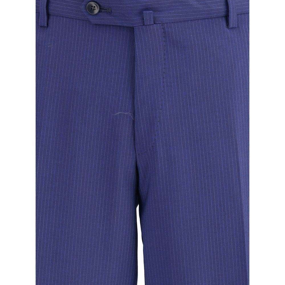 Gi Capri Striped Virgin Wool Suit - Hilstor