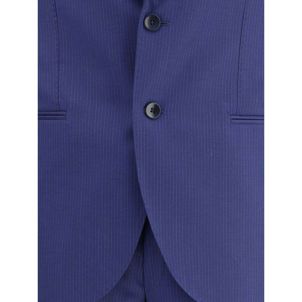 Gi Capri Striped Virgin Wool Suit - Hilstor
