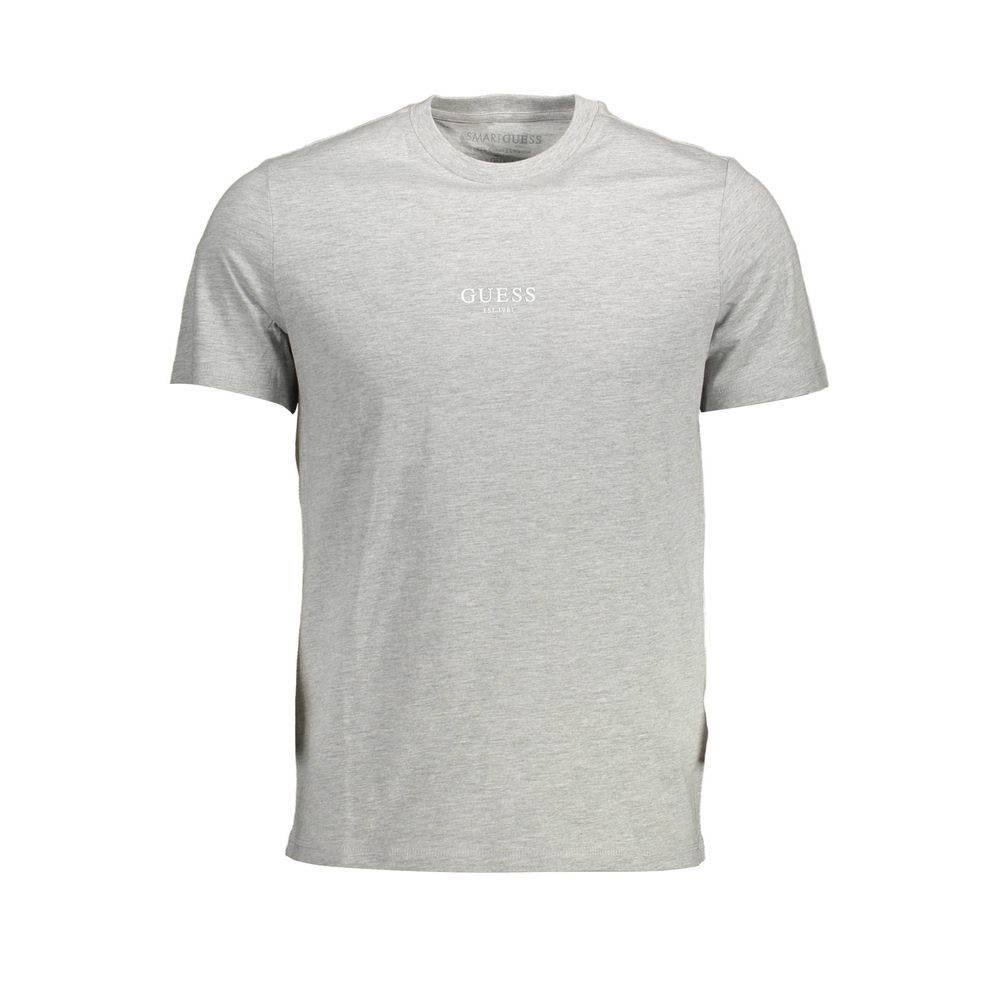 Guess Jeans Gray Cotton Men T-Shirt - Hilstor