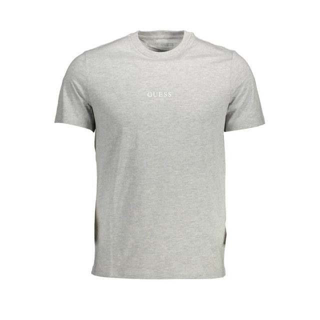 Guess Jeans Gray Cotton Men T-Shirt - Hilstor