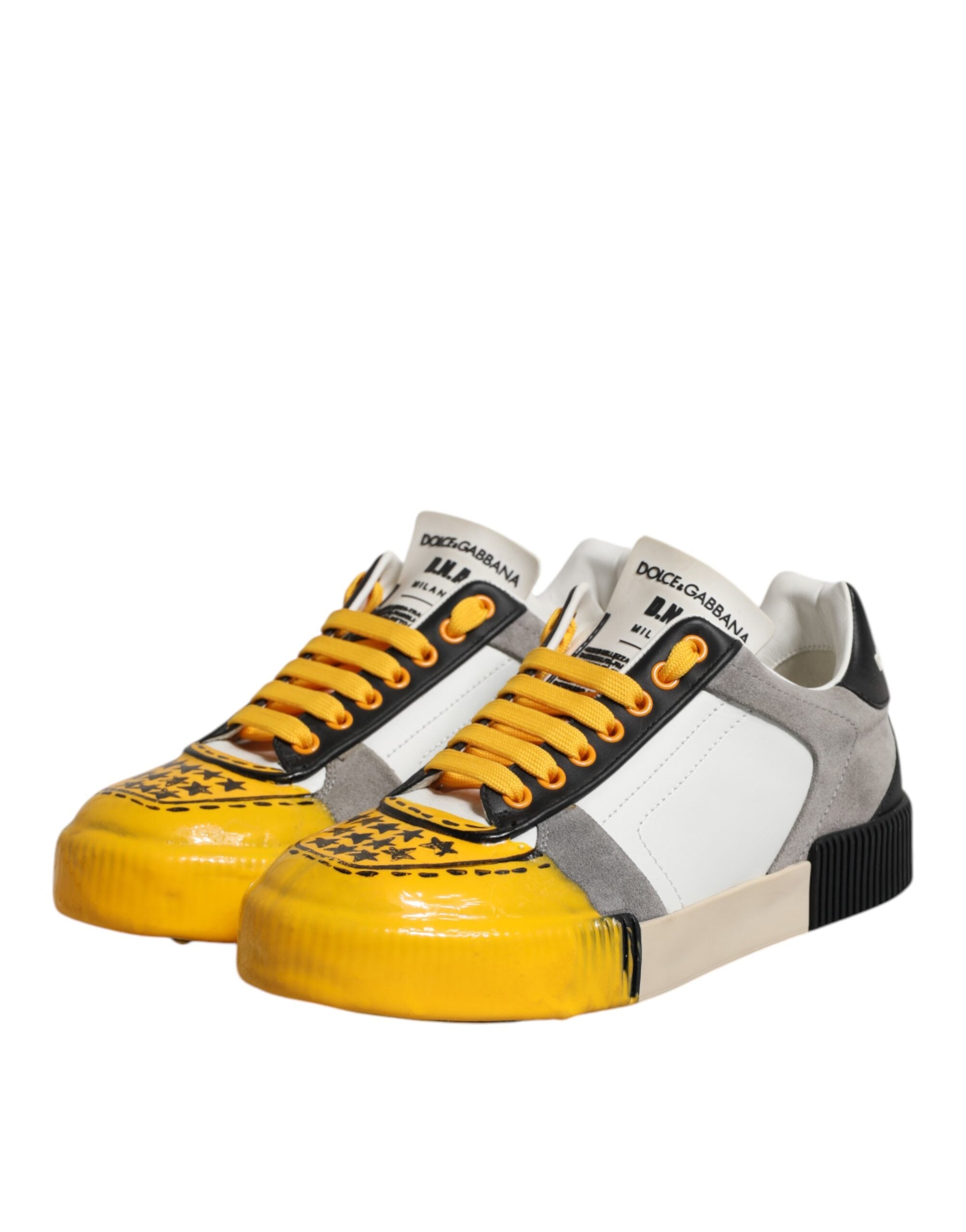 Dolce & Gabbana Multicolor Low Top Lace Up Sneakers Shoes