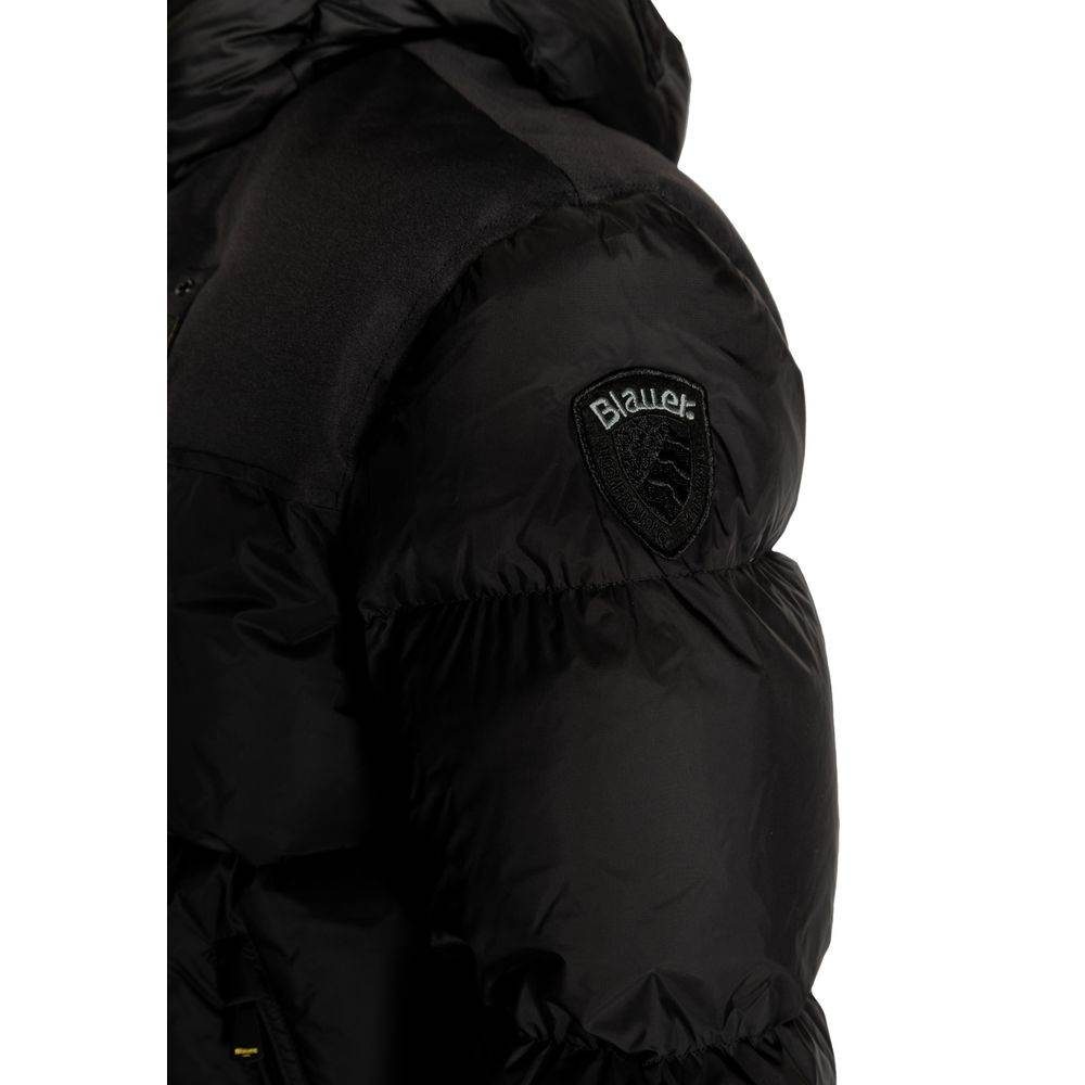 Blauer Black Polyamide Jackets & Coat - Hilstor
