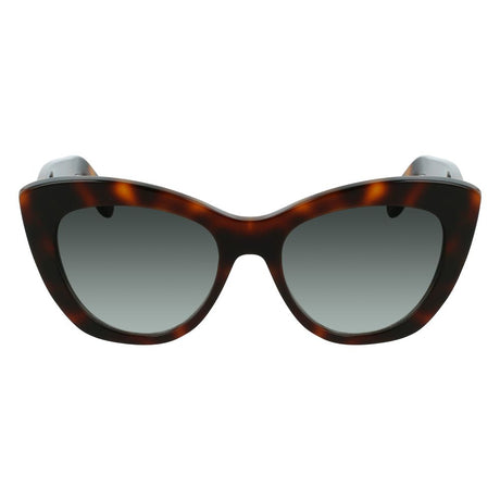 Salvatore Ferragamo Brown Acetate Sunglasses